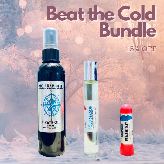 Beat The Cold Bundle (Breathe Easy Inhaler + Pirate Spray + Cold Season Roller)