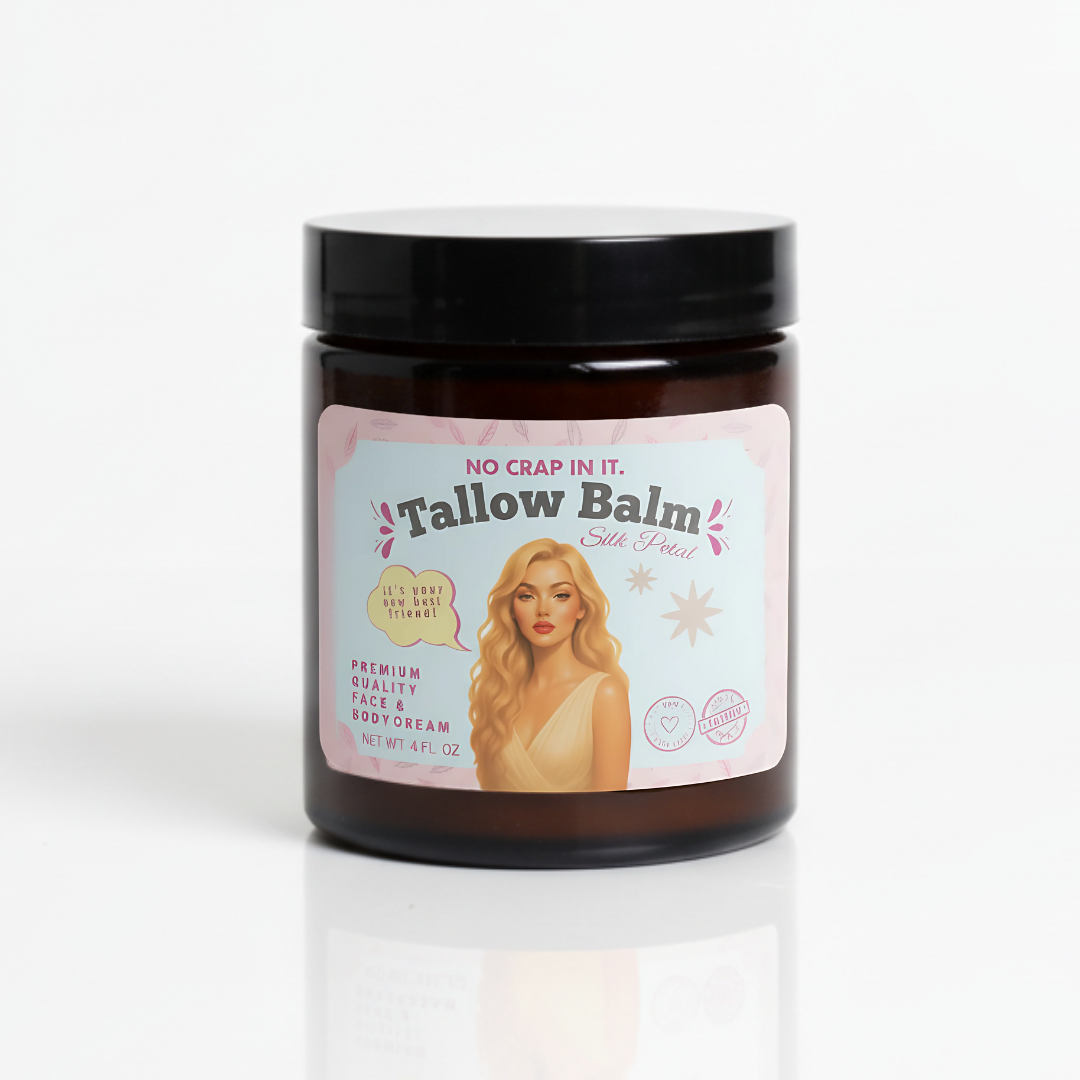 4oz Silk Petal Tallow All Purpose Balm - LIMITED EDITION