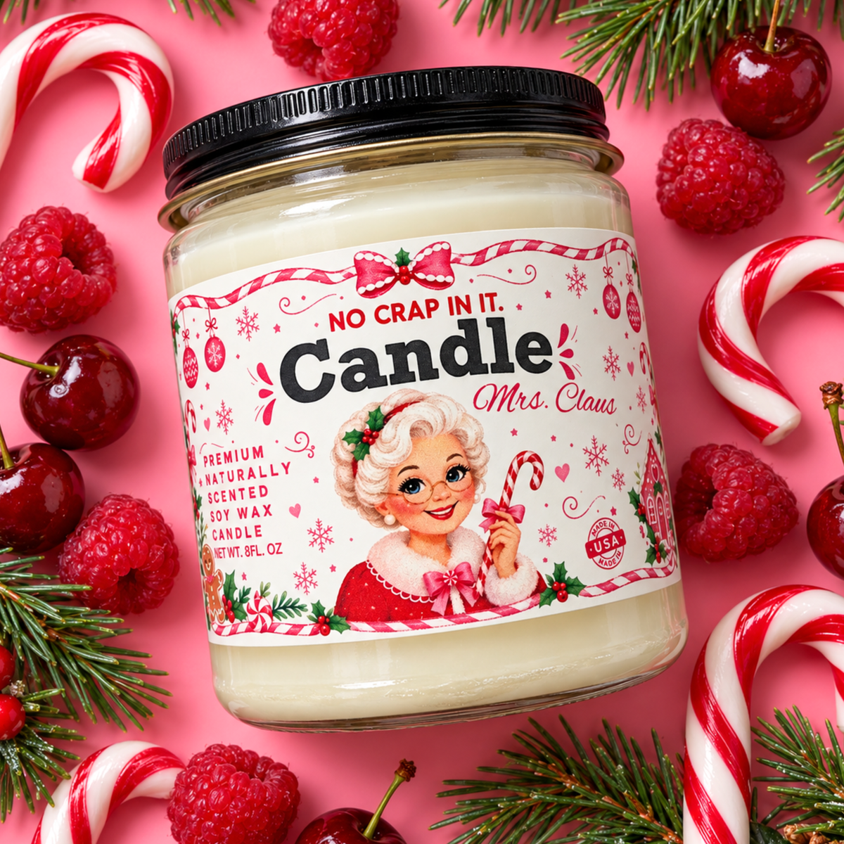 Mrs. Claus Candle