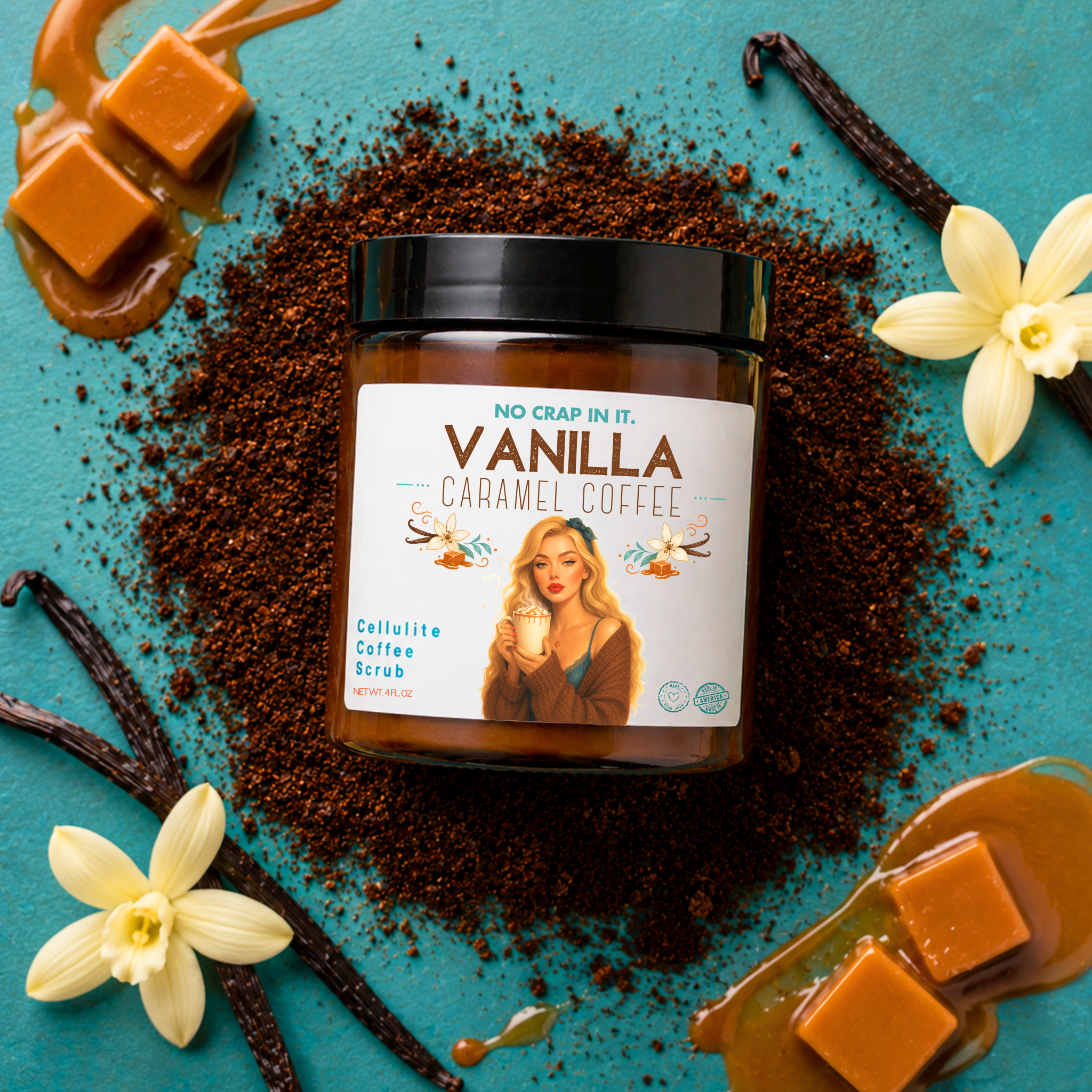 Vanilla Caramel Coffee Cellulite Scrub