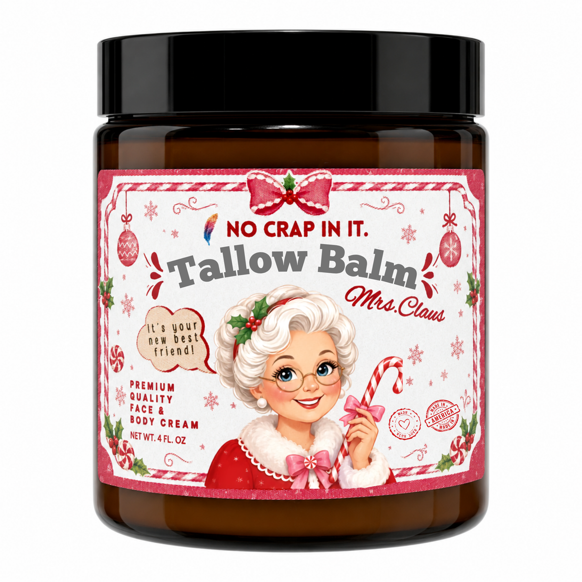 Mrs. Claus 4oz Tallow Balm