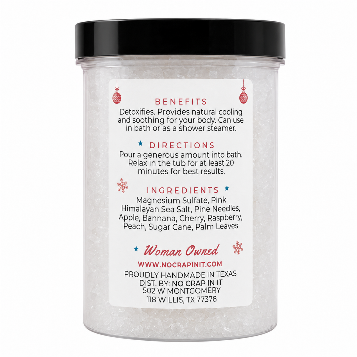 Mr. Claus 9oz Detox Magnesium Bath Soak