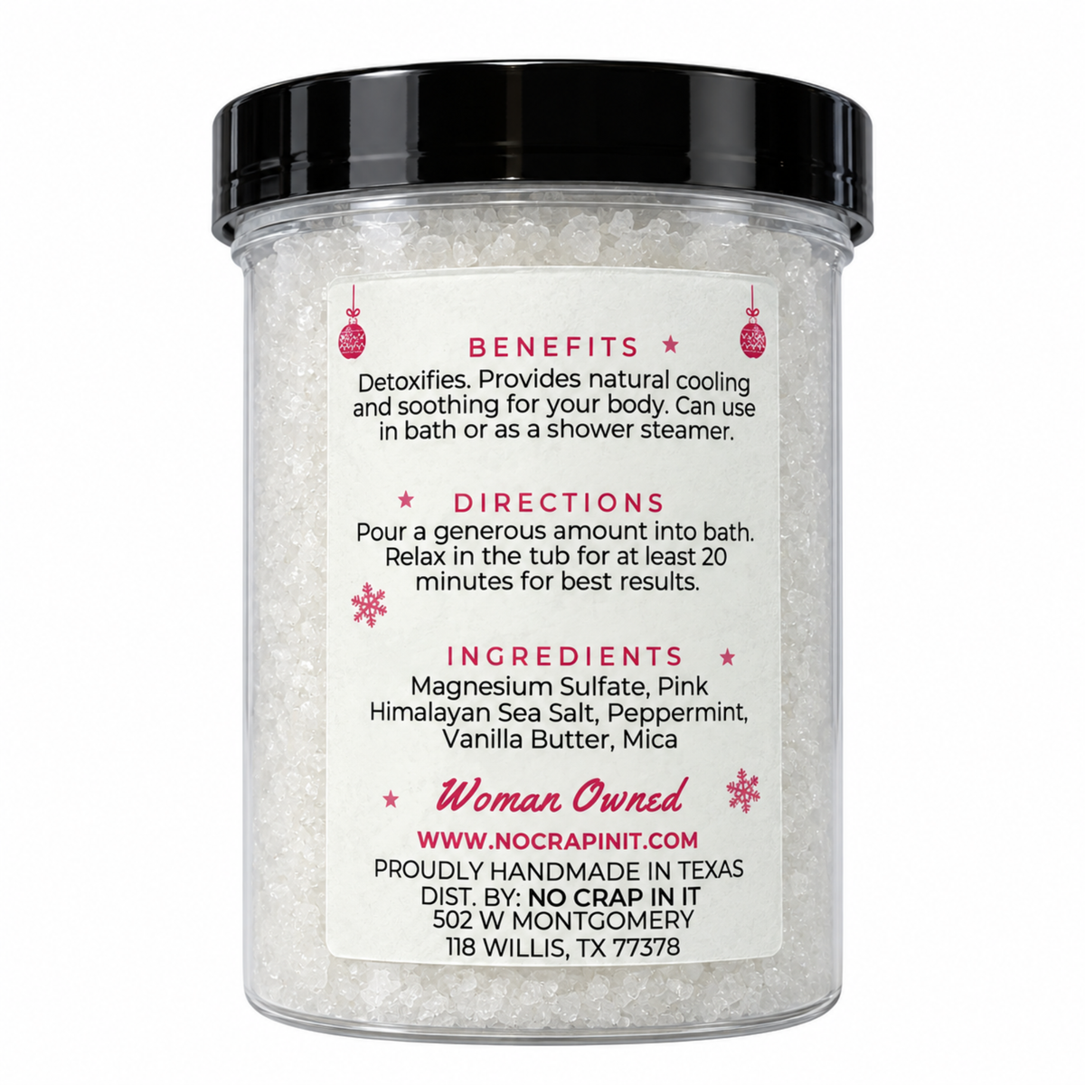 Mrs. Claus 9oz Detox Magnesium Bath Soak