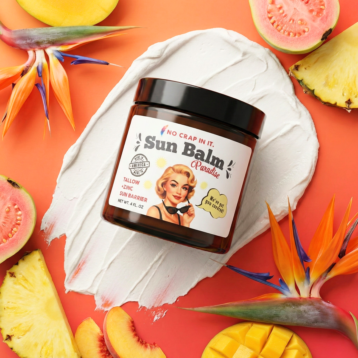 Paradise Sun Balm - Natural Sun Barrier – No Crap In It