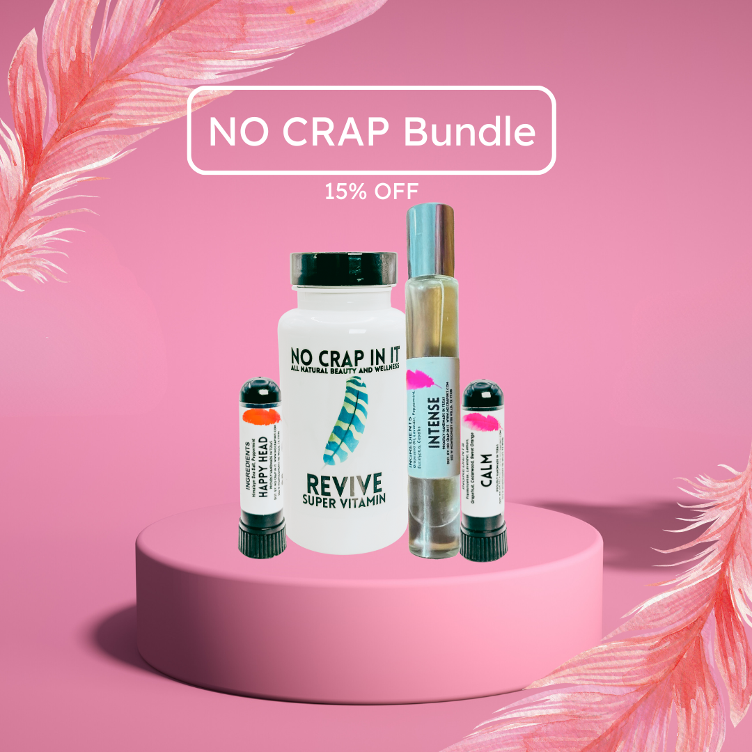 The No Crap Bundle (Revive Super Vitamin + Happy Head Inhaler +Calm In No Crap In It