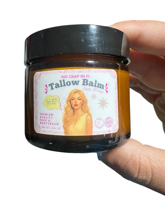 2oz Silk Petal Tallow All Purpose Balm - LIMITED EDITION