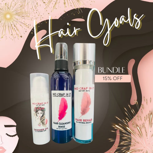 Hair Goals (Hair Rehab, Hair Cleansing Rinse, Shimmer Oil)