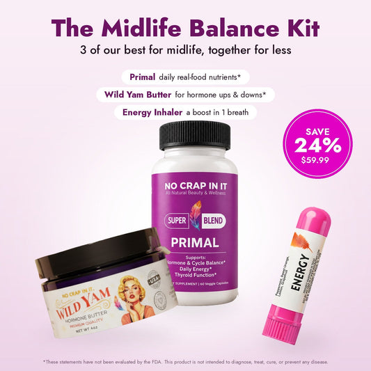 The Midlife Balance Kit: Primal, Wild Yam Butter and Energy Inhaler, save 24%